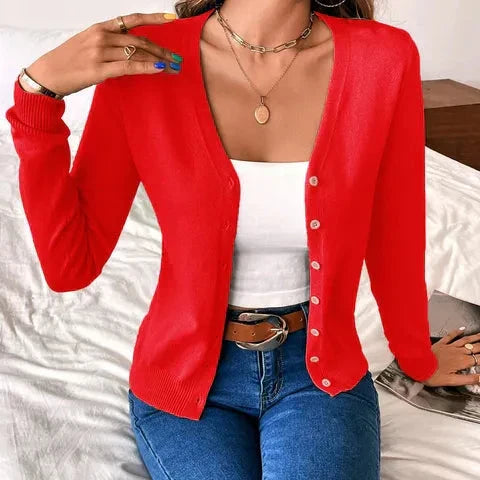 Alette | Strickpulli mit Knopfleiste für Frauen