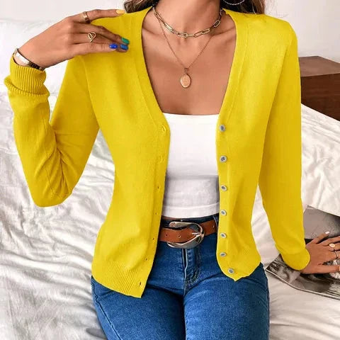 Alette | Strickpulli mit Knopfleiste für Frauen