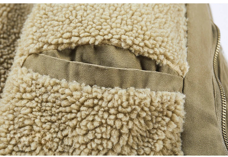 Iskander | Herren-Winterjacken mit Kapuze und dickem Cargo-Stil